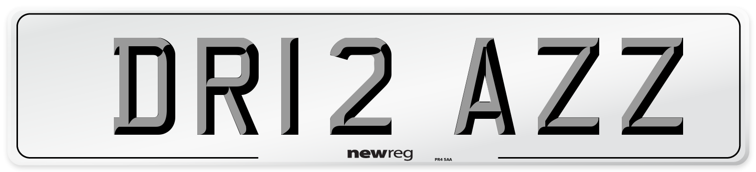 DR12 AZZ Number Plate from New Reg